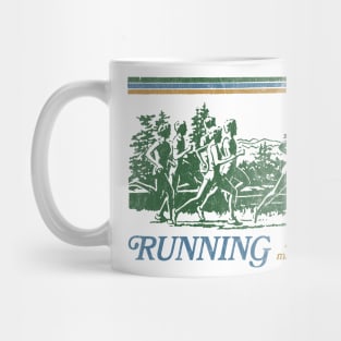 Running / 80s Vintage Style Parody Design Mug